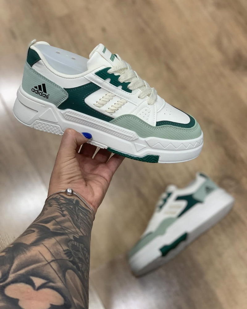 ADIDAS TRENZA - BRANCO COM VERDE