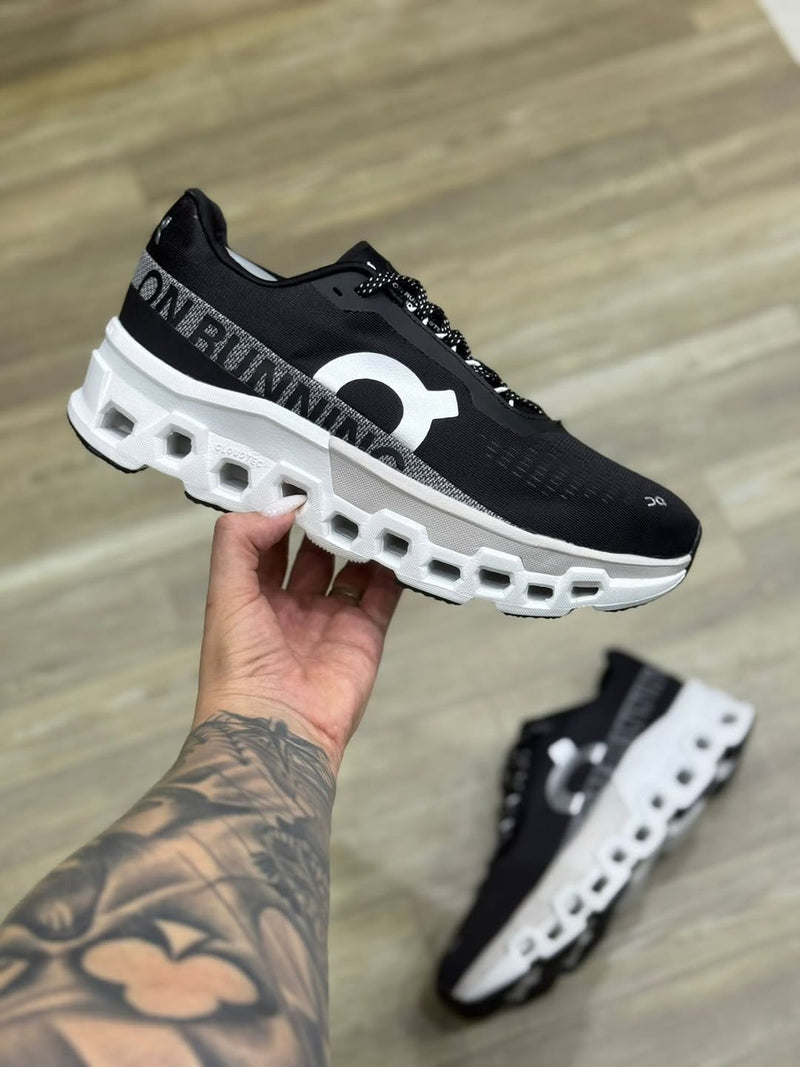 TENIS ON RUNNING CLOUDMONSTER 2 PRETO E BRANCO