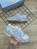 TENIS ASICS GEL- NYC IVORY CLAY AZUL CELESTE